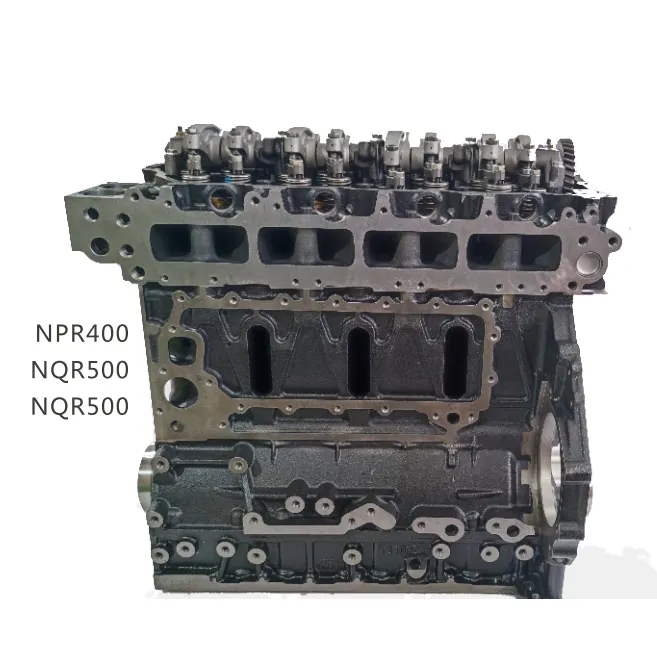 اسطوانة كتلة التجمع 4HK1 4 محرك ديزل أسطواني محرك كتلة ل NPR 400 NQR 500 شاحنة