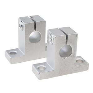 Soporte de guía de eje de riel lineal de aluminio mecanizado CNC - Product Image 3