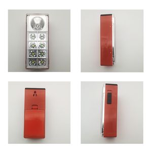 Mini linterna portátil ABS con batería seca AA, linterna de emergencia, lámpara para acampar al aire libre, 8 + 1 linternas LED con gancho - Product Image 6