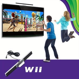 <strong>USB</strong> Plug Sensor Bar Wired IR Signal Ray Receivers Replacement for Nintendo Wii Remote Game Accessories