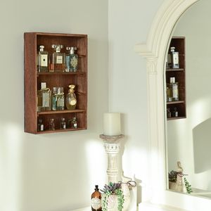 Design Holz Wandre gale Rack für Sammlerstücke-Figuren, Schnaps gläser, Gewürz dose, Kosmetik platzsparend