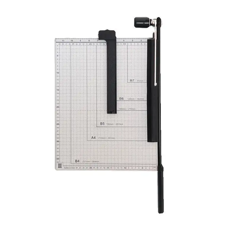 A4 cortador de papel de la foto de guillotina máquina artesanal/cortador de papel estándar de corte
