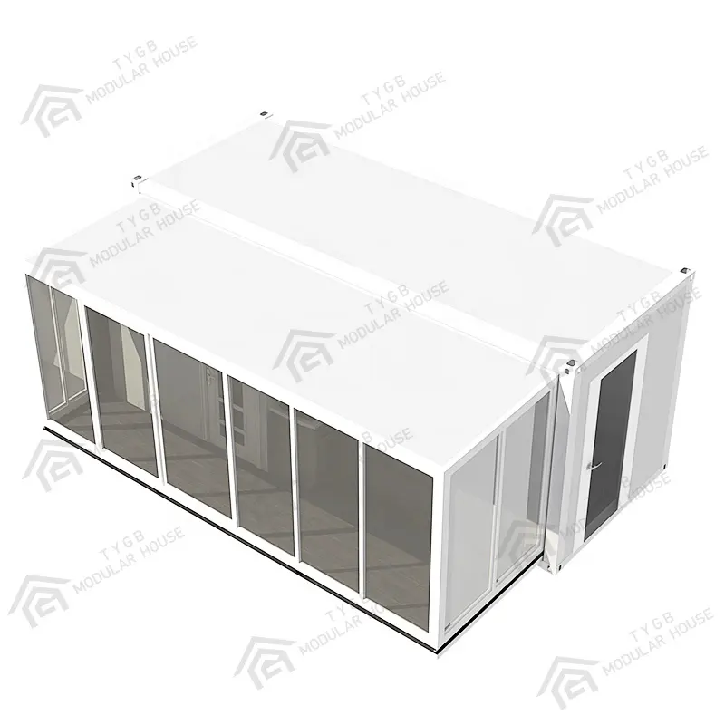 Factory Single side expandable container house prefabricated removable mobile house container