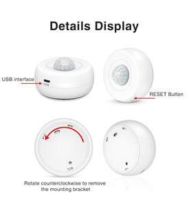 Tuya Smart Life App Control Wifi Pir Detector de movimiento Batería baja Monitoreo en tiempo real Automatización del sensor con producto tuya - Product Image 2