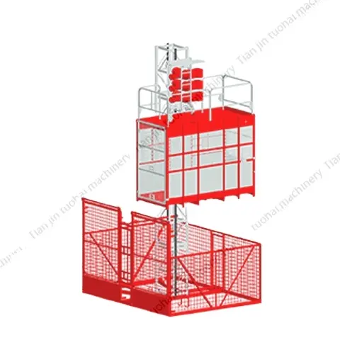 Maquinaria de elevación de construcción de jaula única duradera SC250 de alta calidad para polipasto eléctrico de taller de motor de elevación