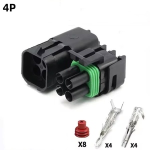 2.5 GM <strong>Delphi</strong> Automotive Female Male Weather Pack Electrical Socket Plug Automobile <strong>Connectors</strong> 1 2 3 4 6Pin <strong>Way</strong> - Product Image 5