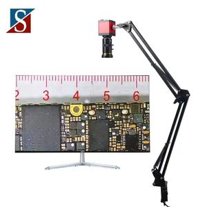 Industrial Digital Video Microscope Camera Universal Bracket Table Stand 5-50MM Focal-Length Zoom <strong>C</strong> <strong>Mount</strong> Lens Camera - Product Image 1