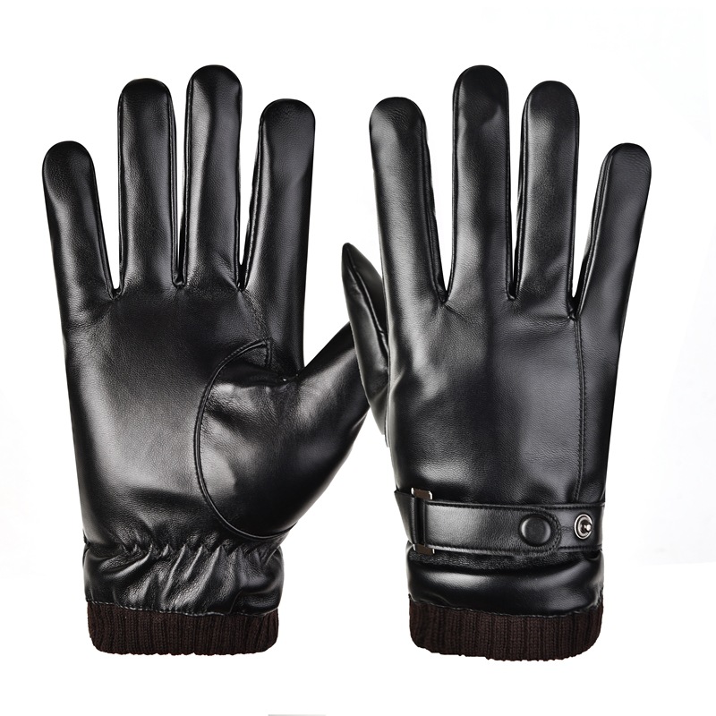 Style côtelé en cuir pour hommes