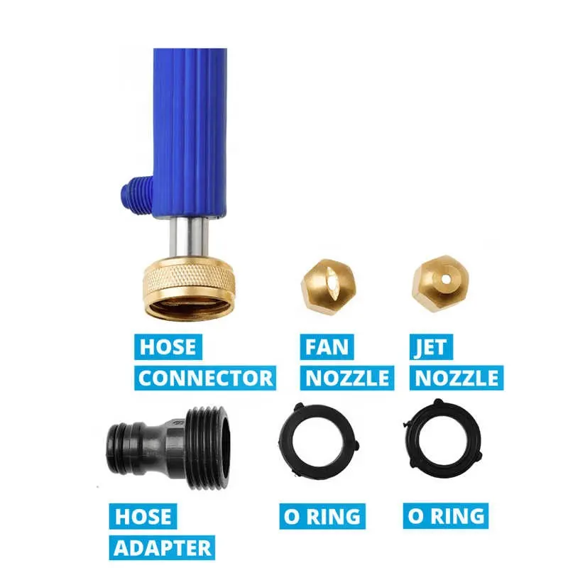 자동차 고압 물총 46cm 제트 정원 와셔 호스 완드 노즐 분무기 급수 스프레이 스프링클러 청소 도구 물 스프레이