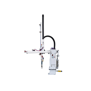 Máquina de moldeo por inyección de plástico automática de alta calidad 750 con manipulador de brazo de Robot oscilante - Product Image 1