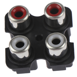 OEM 2pcs 4路6Pin RCA母音频视频插头AV同心插座连接器RCA/AV插座 - Product Image 5