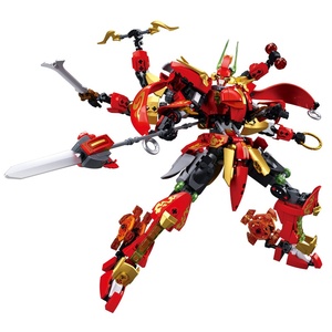 Sluban Fengshen mitoloji Mecha Robot yapı taşları Nezha Yang Jian dokuz kuyruklu tilki plastik montaj oyuncak Boys için - Product Image 3