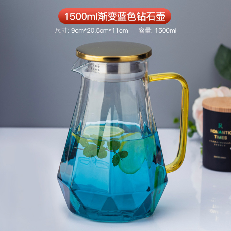 Tetera de 1500 ml con Degradado Azul Diamante