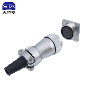 WF28 2-35Pin güneş enerjisi sistemi paneli dağı soket yüksek mekanik stabilite su geçirmez havacılık konektörü erkek tak kadın - Product Image 3