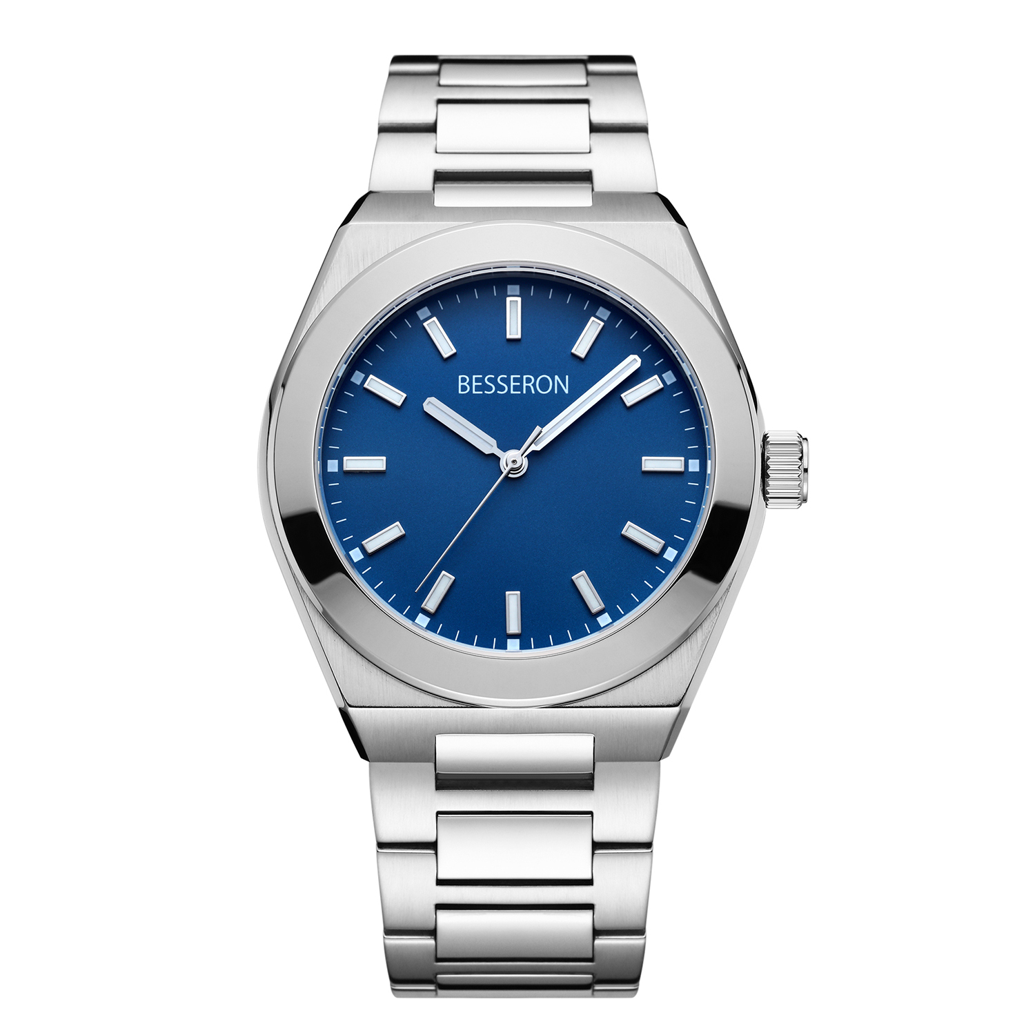 reloj azul oscuro