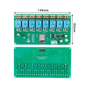 5V/7-28V כוח אספקת ESP12F פיתוח לוח שמונה דרך <span class=keywords><strong>ESP8266</strong></span> אלחוטי WIFI ממסר מודול - Product Image 2