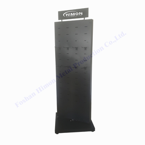Rotazione di 360 gradi negozio al dettaglio colore nero personalizzato gancio a 2 lati tavolo da appoggio rotante spinner espositore rack - Product Image 6