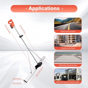 Nivelador vibratorio de hormigón de mano preciso de fábrica Maquinaria de construcción de nivelación de suelo para construcción de suelo de carretera portátil - Product Image 6