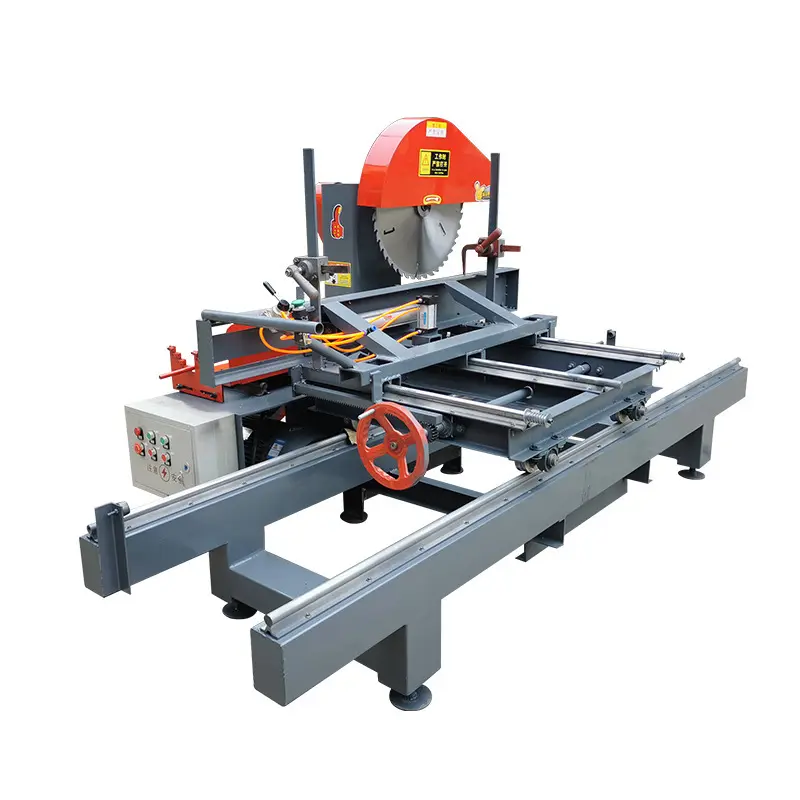 Manual Pushing Table Circular Saw with Guide Rail Woodworking Machine Electric Wood Saw