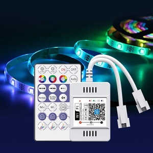 DC5-24V WS2811 2048 пикселей SPI контроллер Wi-Fi для пикселей RGB LED WS2812B полосы света Magic Home App поддержки, работающий от батареи наружные беспроводные Alexa Google home - Product Image 6