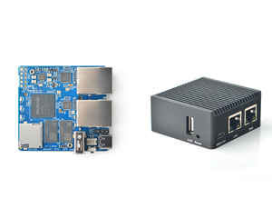 NanoPi R2S Dual-Gbit/s-Ethernet-Gateways unterstützen das OpenWrt LEDE-System V2ray Ssr Linux-Board Rockchip RK3328 Nanopi - Product Image 1