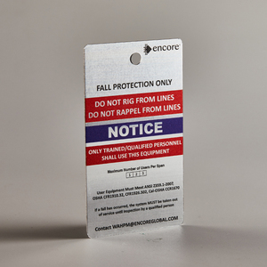 ป้ายชื่อโลหะแผ่นป้ายอะลูมิเนียมพร้อมตะขอแผ่นป้ายโลหะขนาดเล็ก - Product Image 6