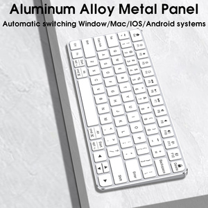 SAMA Custom Magic <strong>Keyboard</strong> Aluminum Alloy Metal Mini Portable Mac Notebook Laptop Multimedia <strong>Computer</strong> <strong>Wireless</strong> <strong>Keyboards</strong> - Product Image 3