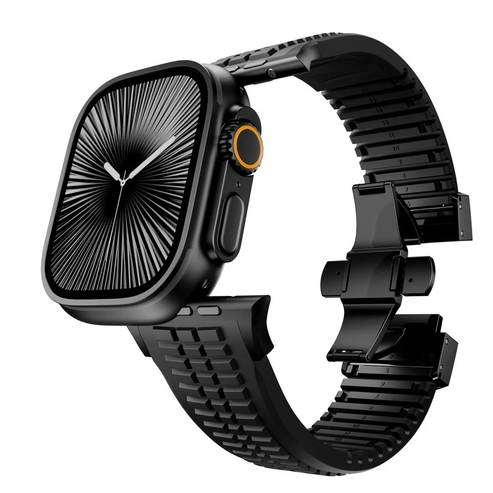 Boucle noire + noire (bracelet de montre uniquement)