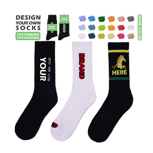 جوارب رياضية رجالية مخصصة التصميم عالية الجودة بكميات طلب صغيرة وشعار مخصص - Product Image 1