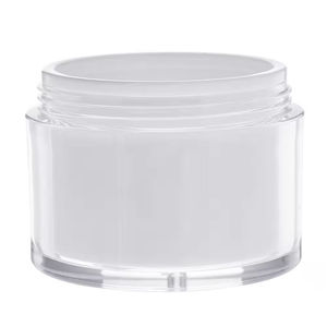 Lüks lüks akrilik plastik kozmetik vücut yüz krem için krem kavanozu 15ml 30ml 50ml konteyner