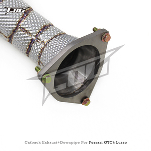BSK tam egzoz sistemi için Ferrari GTC4 Lusso/Lusso T 2016 + Supersport araba X boruları başlık iniş borusu olmayan Valved Catback susturucu - Product Image 2