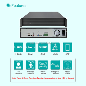 חכם 4K AI 128CH IVR NVR אבטחת מערכת רשת וידאו מקליט 128 ערוץ NVR עם מצלמה 9 SATA HDD חריץ 16CH מעורר RAID