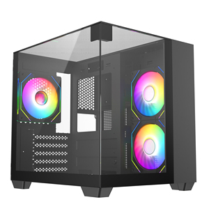 Escritorio Micro Atx Computer Cases & Towers Herramientas Gaming Cabinet Matx Computer Case PC con ventana de panel lateral - Product Image 2