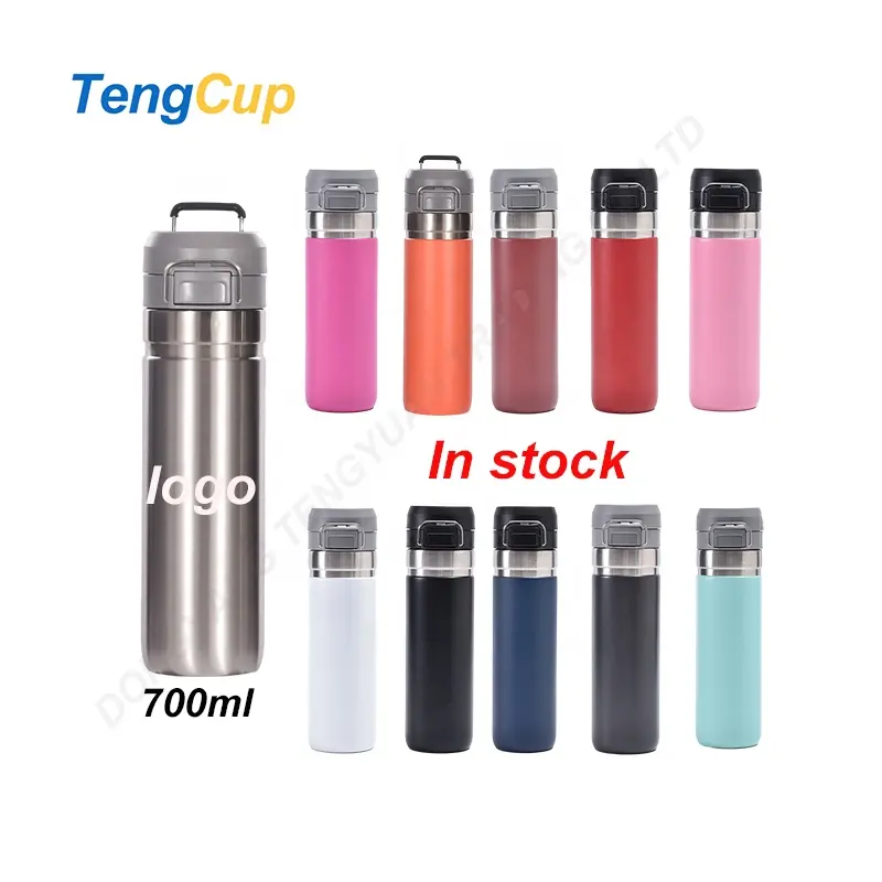 TY 700ml logo personnalisé nouveau style incassable double paroi nouveau style 700ml bouteille thermos