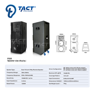 Профессиональная аудиосистема 1200 Вт 3-сторонний двойной 15-дюймовый динамик звуковая система наружные колонки звуковая система для событий - Product Image 6