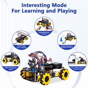 ACEBOTT ESP32 CAM Omni Wheel Robot Kit Programmier bare Hindernis vermeidung Tracking Smart Camera Robot Auto Starter Kit für Arduino