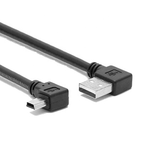 35厘米90度直角USB 2.0 a公到迷你B公数据充电电缆Usb支持定制订单 - Product Image 1