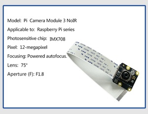 Módulo de cámara Raspberry Pi 3 Wide NoIR 12mp IMX708 para cámara Raspberry Pi 4 oferta caliente