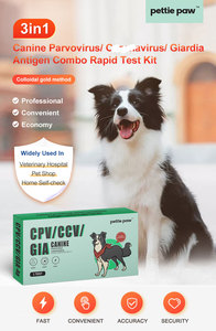 การวินิจฉัยอย่างรวดเร็วการทดสอบสัตวแพทย์ <span class=keywords><strong>cpv</strong></span>/ccv/giardia การทดสอบสัตว์เลี้ยงแบบรวมการทดสอบพาร์โวไวรัสของสุนัขชุด