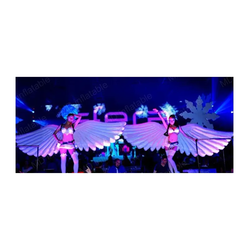 LED inflatable wings costume, large inflatable angel wing for events