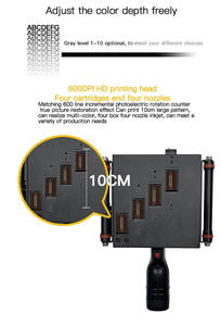 Máquina de impresión de números de lote de 10cm, impresora de inyección de tinta de fecha, impresora de inyección de tinta portátil de caracteres grandes para caja de cartón - Product Image 3