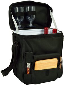 Çok fonksiyonlu piknik Ascot şarap ve peynir piknik sepeti soğutucu çanta ile parke kesme tahtası piknik sırt çantası - Product Image 2