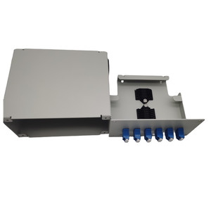 Panel de conexión óptico de distribución de Red FTTH, caja de terminales de fibra óptica de Metal de carril DIN, cajas ópticas interiores LC UPC/APC de 12 núcleos - Product Image 4