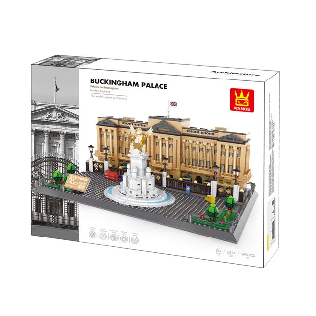 6224 architettura London buckook Palace set City building kit mattoni blocchi costruzione Wange creatore giocattoli