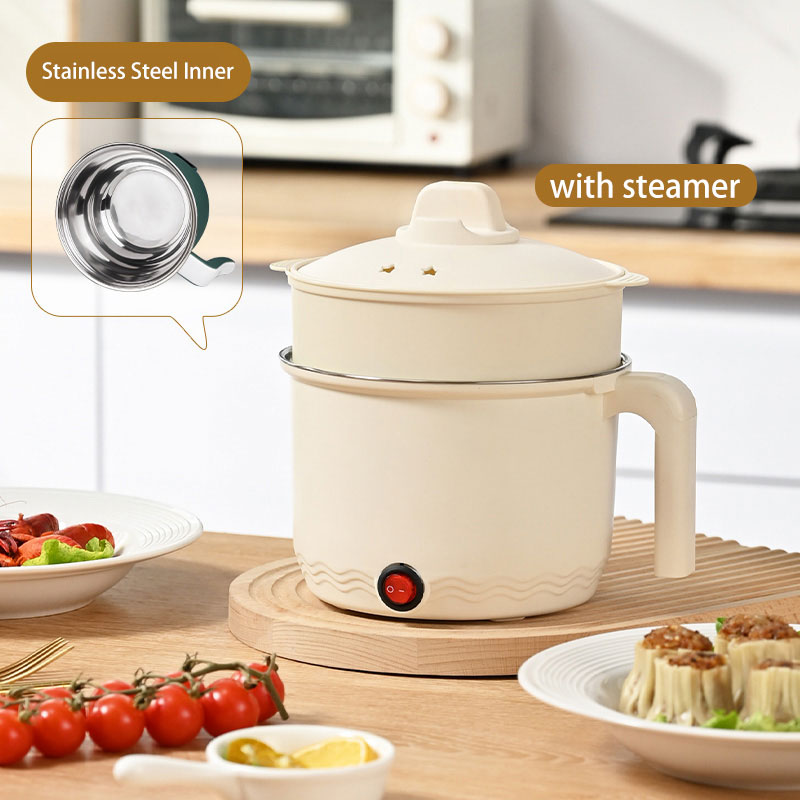 White/Stainless steel inner with pp steamer