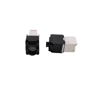 180度UTP RJ45无工具梯形插孔，带门防尘百叶窗5e类6类6a类网络连接器模块耦合器 - Product Image 2