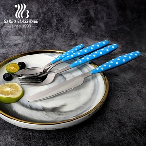 Silverware <strong>Flatware</strong> 16pcs or 24pcs Set Durable Stainless Steel Tableware Service <strong>PP</strong>,PS,ABS <strong>Handle</strong> 410 Mirror Polish Cutlery Set - Product Image 2