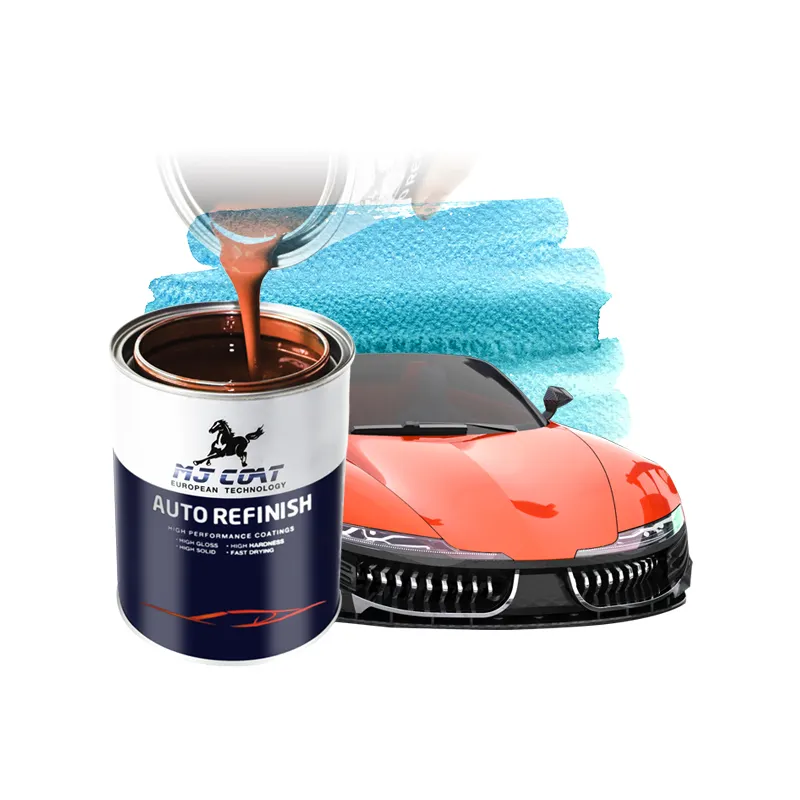 ऑटोमोटिव पेंट मैटेलिक नीला कार पेंट रंग ऑटो कार पेंट मैटेलिक रंग