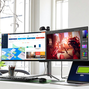 49-Inch 5K Curved Gaming <strong>Computer</strong> Monitor 120 Hz LED Frameless IPS Panel 21:9 <strong>Display</strong> Ratio for Gamers Desktop Use - Product Image 1