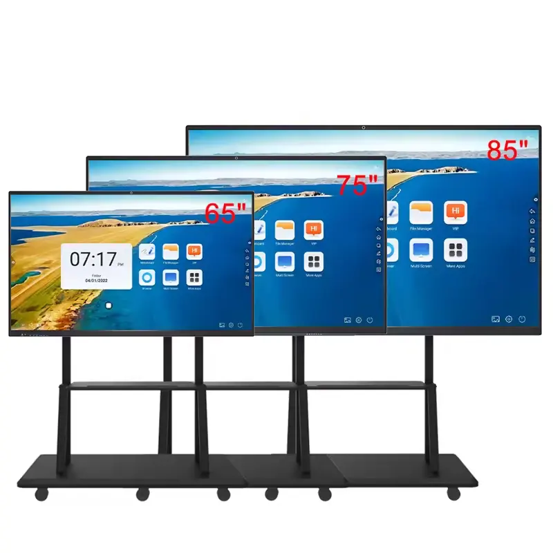 55/65/75/86/105/110 inch LCD display meeting digital interactive whiteboard school teaching education electronic 4k smart board